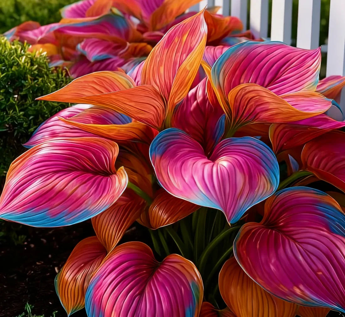Rare Multicolor Hosta Seed + 100 Grams Organic Potmix Free