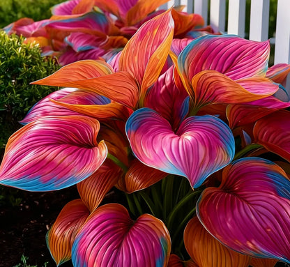 Rare Multicolor Hosta Seed + 100 Grams Organic Potmix Free