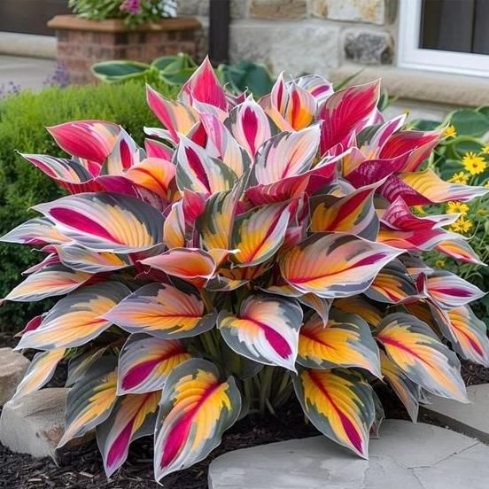 Rare Multicolor Hosta Seed + 100 Grams Organic Potmix Free