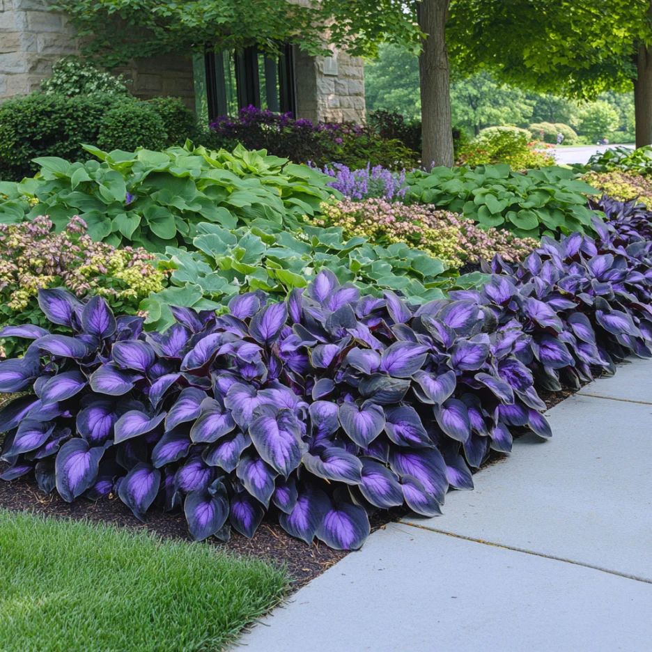 Rare Multicolor Hosta Seed + 100 Grams Organic Potmix Free